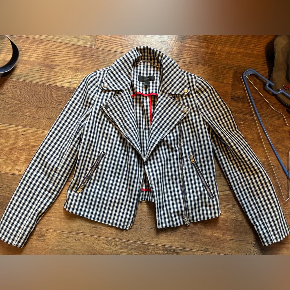 J. Crew Gingham jacket
